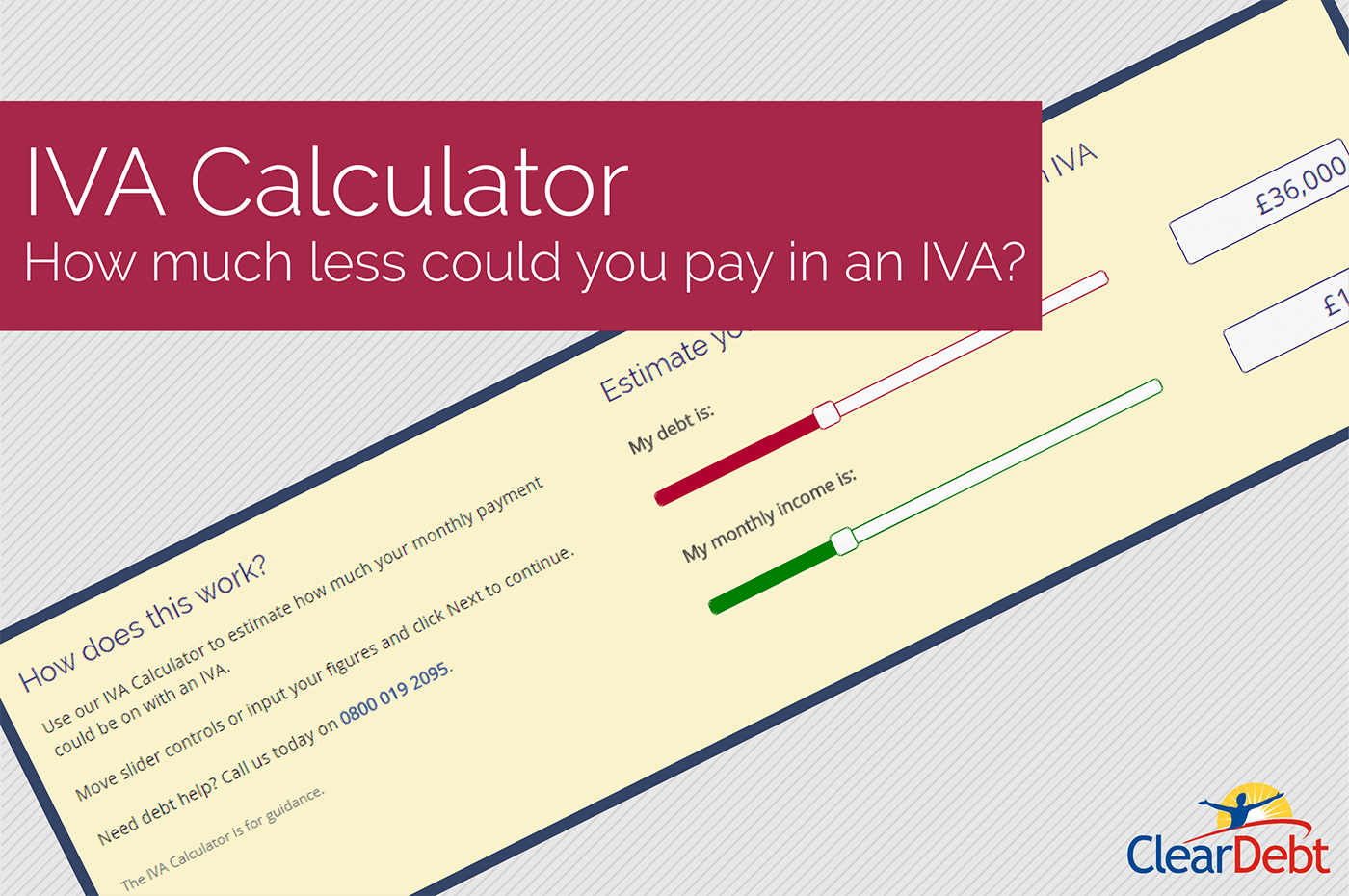 Aspirar Quinto hogar ClearDebt's IVA Calculator: how much less could you pay in an IVA